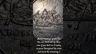 I found a coin that belongs in the upside down..mirrored brockage. Amazing error  #coin #numismatics