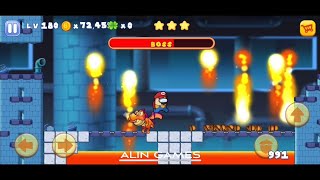 Alin | Super Bobby’s World | Level 180 | Kill Boss | Quick Game Guide | All Gold | All Stars screenshot 3