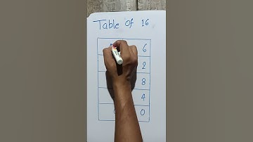table of 16 | table trick of 16 #shorts #maths #tricks #table #trending