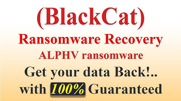 || SOLVED || ALPHV (BlackCat) ransomware virus - remove and decryption
