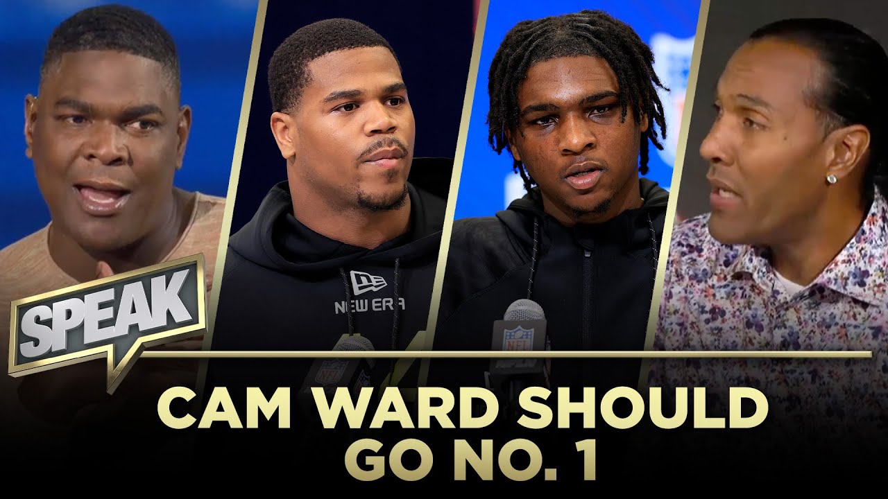 WATCH: TJ says Titans must draft Cam Ward despite Abdul Carter saying "best player should go first" | SPEAK