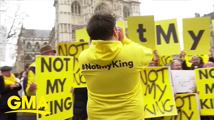 Protesters chant 'not my king' as King Charles III makes address | GMA