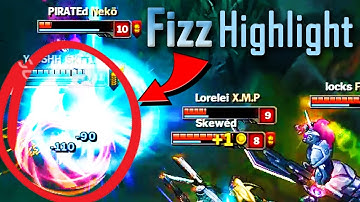 Fizz Highlights #9 - Fizz teamfight 1v3 (TRIPLE KILL) | Patch 7.6