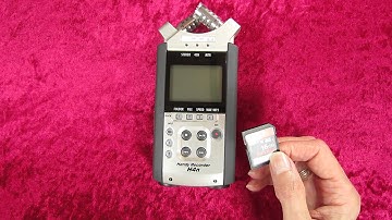 Zoom H4n Tutorial - How to Insert and Remove an SD Card