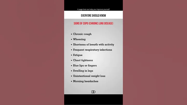 🚨 Signs of COPD You Should NEVER Ignore | Chronic Lung Disease Warning