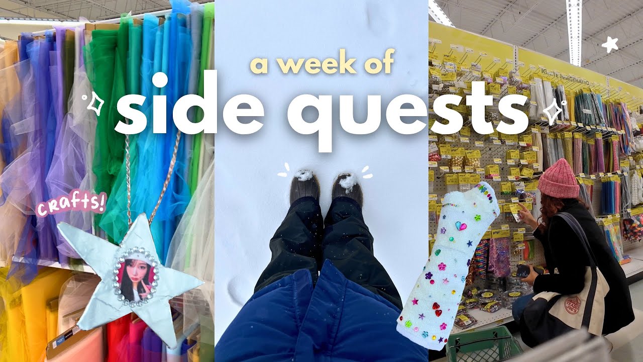 cozy craft vlog 💫 a week of prepping for the aespa concert!