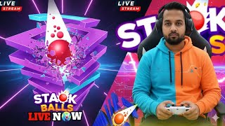 Live Stack Ball 3D⚽️ With Face🙎‍♂️ | ENGLISH & HINDI | #stackball #stackball3d #stackballgame #viral