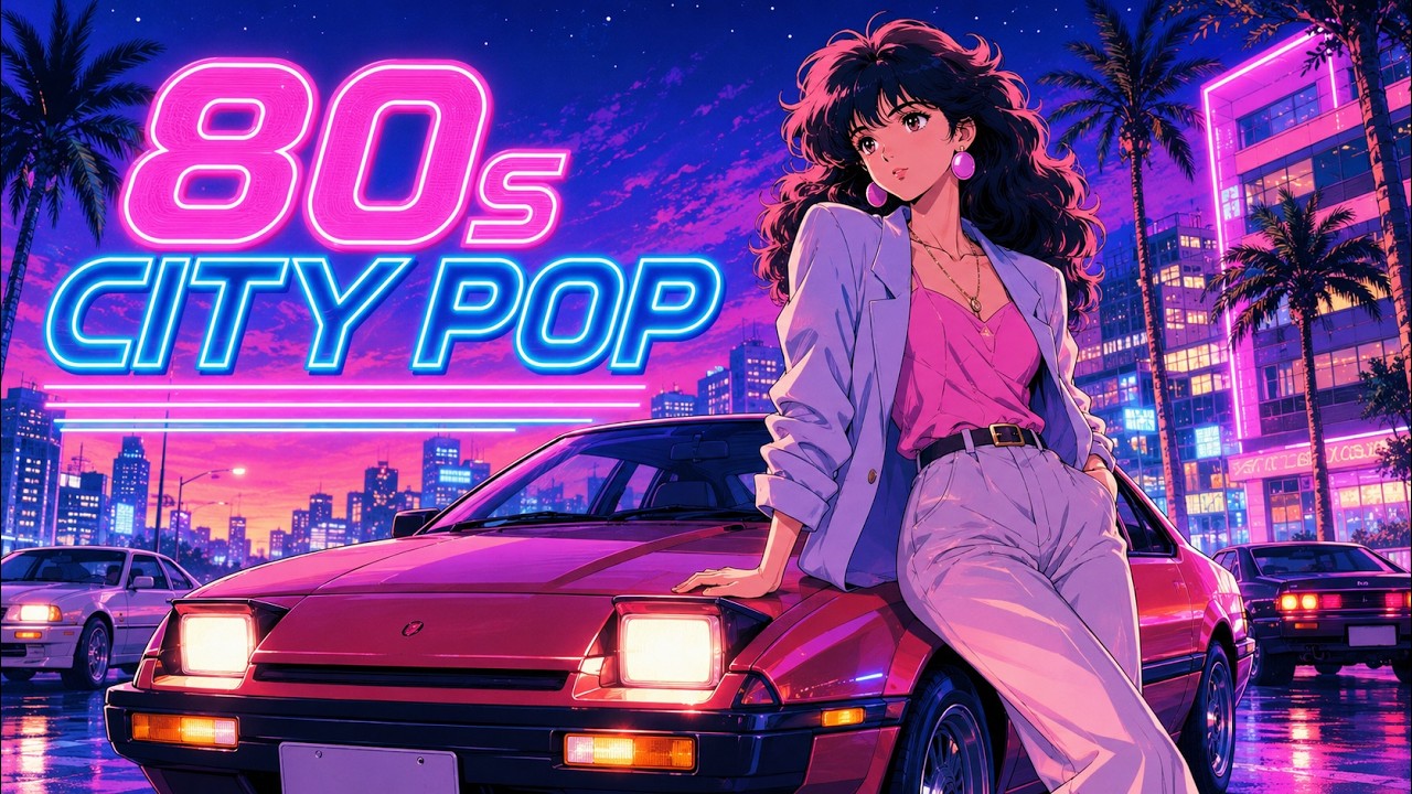 80s Japanese City Pop Mix 🌃 ネオン・ナイトドライブ | Retro Anime