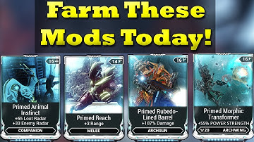 Farm These Primed Mods Before They Leave With Baro Ki