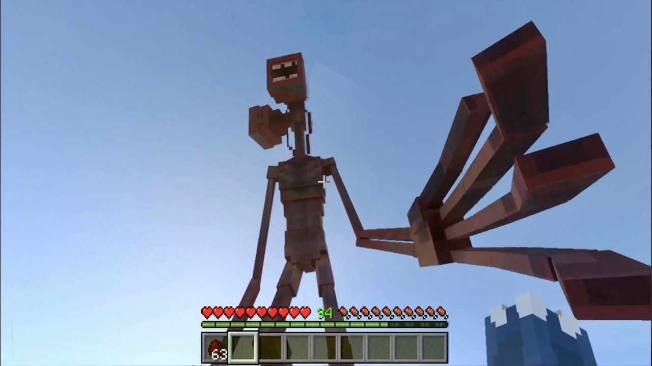 Siren Head The Arrival Addon in Minecraft Bedrock
