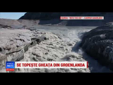 Video: Groenlanda A Pierdut 12,5 Miliarde De Tone De Gheață La 1 August