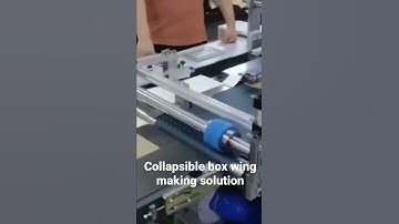 Rigid collapsible box wing making solution