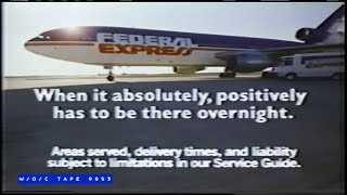 Federal Express Commercial Compilation - 1980s