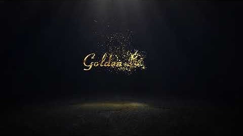 After Effects Template - Gold Particles Logo