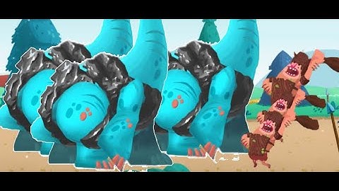 Dino Bash (Brachiosaurus herd vs Level 17)