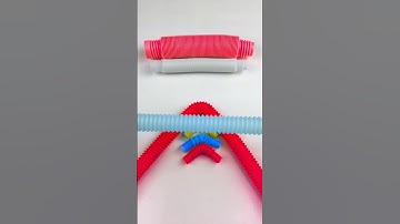 Creating Style ASMR Crunchy POP-TUBE Sound #diy #satisfyingvideos #relaxing #oddasmr #poptubesounds