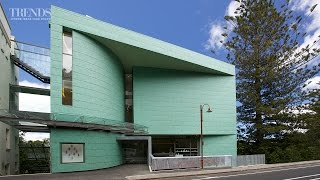 Contemporary art gallery by Mitchell Stout Architects contrasts Lopdell House heritage building