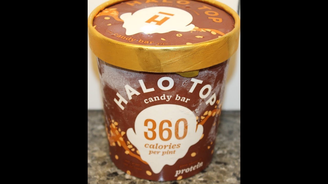 Halo Top Candy Bar Ice Cream Review Youtube