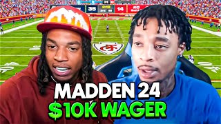 B LOU VS FLIGHT REACTS $10,000 MADDEN 24 WAGER (GONE WRONG)