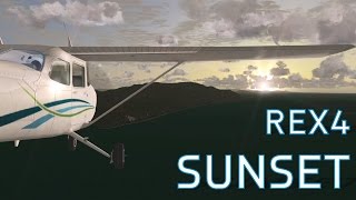 FSX Sunset with REX 4 | Friday Harbor