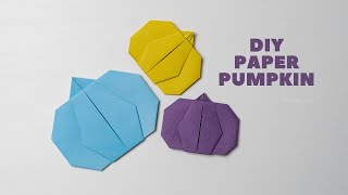 DIY Paper Pumpkin | How To Make A Paper Pumpkin | The Crafty Tube