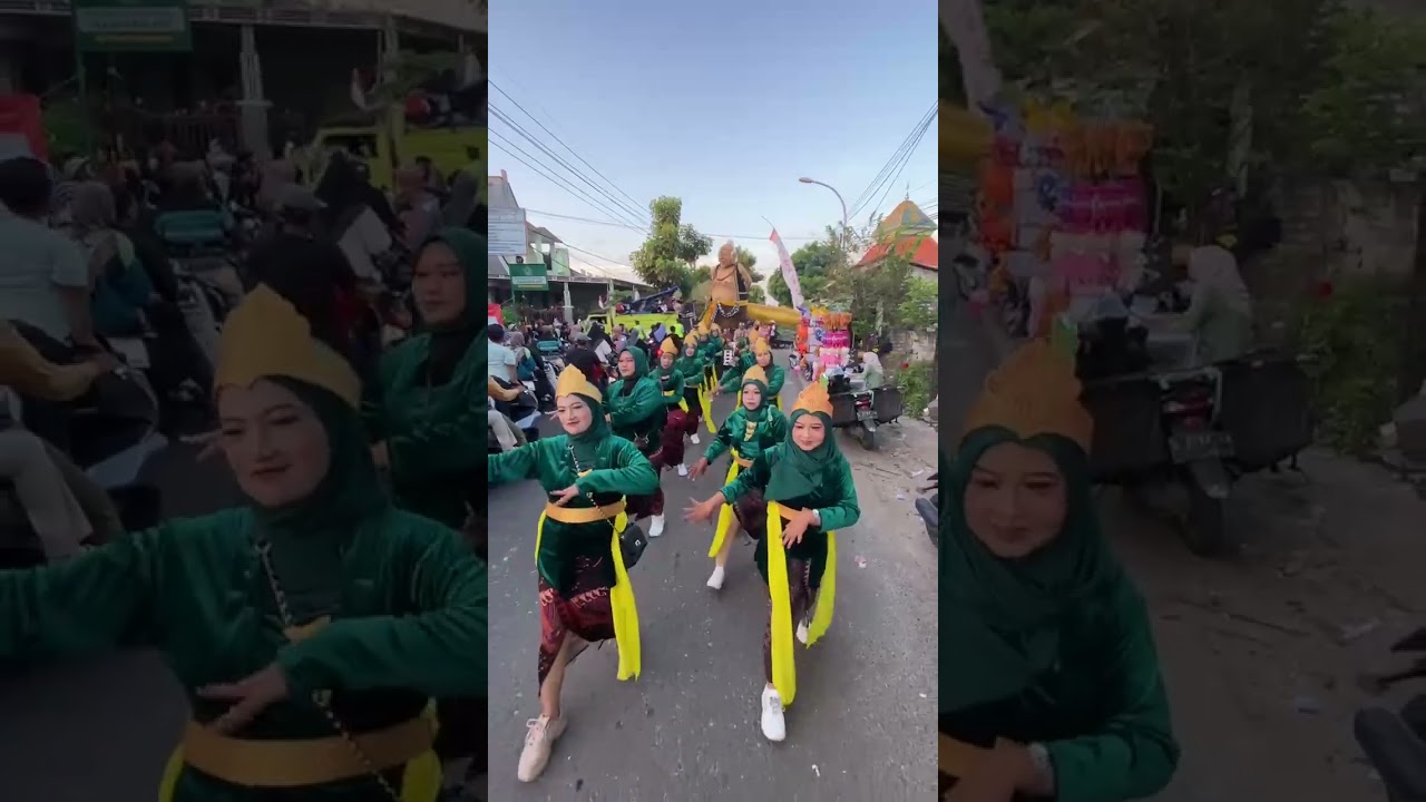 karnaval desa Sekapuk memperingati HUT RI ke 80..