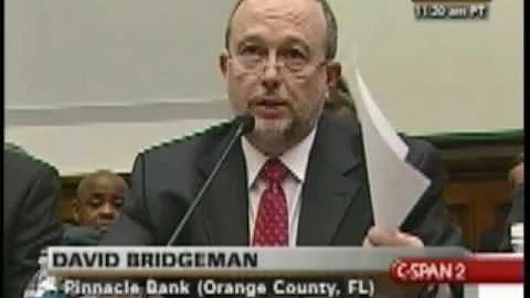 David Bridgeman Testimony Before the US House Fina...