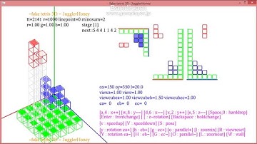 fake 3D tetris by c++/OpenGL