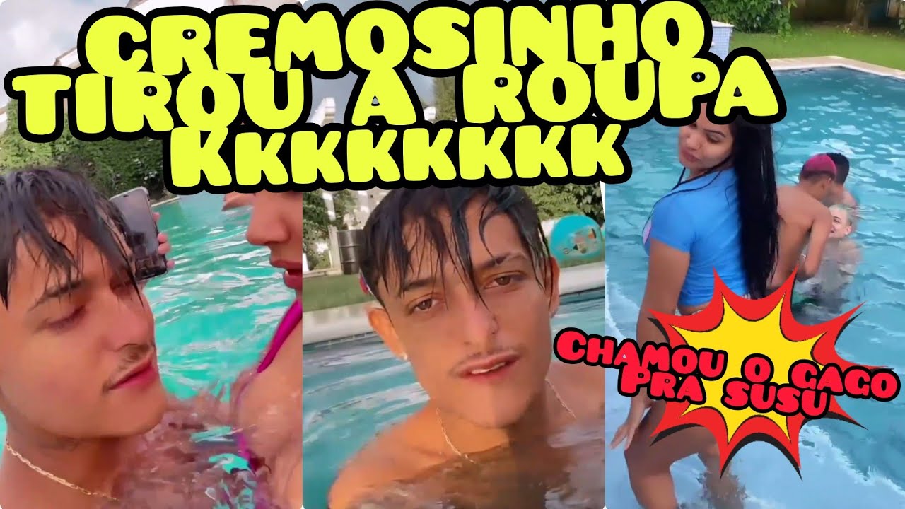 Cremosinho Tirou A Roupa No Meio De Todos Na Piscina Resenha Na