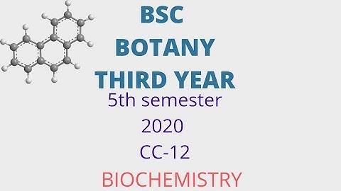 BSC Botany 5th semester theory question paper 2020 | Biochemistry | Calcutta University |
