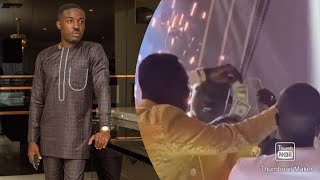 Famous Money displayed on the floor of Criss Waddle,s Accountant Wedding like sand.(+Video) Wealth