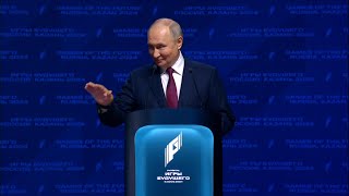 «Эта история начинается в России. Это наш дар миру!»: Владимир Путин открыл «Игры будущего»