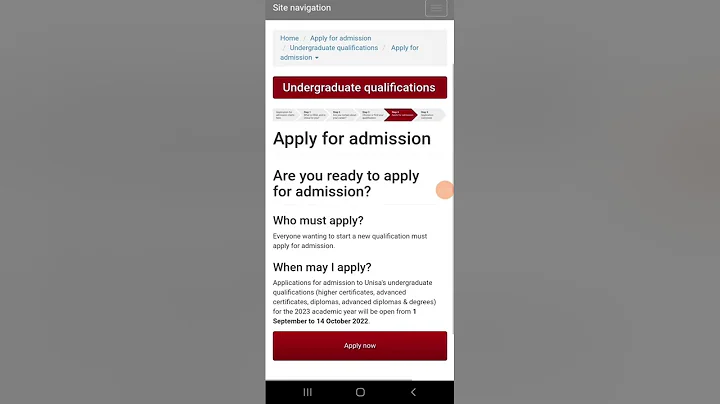 Easy way to apply at unisa as a first time student.