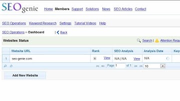 SEOgenie Setting up a website - Video Tutorial | SEOgenie Automated SEO