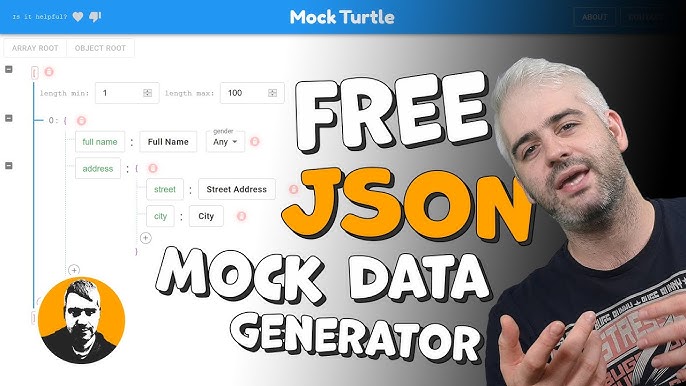 Download Free Nested Json Mock Data Generator Mockturtle Net Youtube