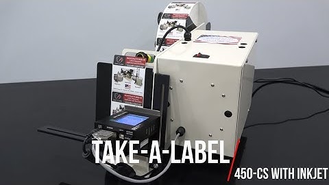 Label Dispenser with Inkjet Printer