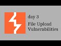 Day 3 of Cysec - portswigger academy grind (File Upload Vulnerabilities)