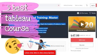 5 Best Tableau Courses Udemy (98.1% Success!)