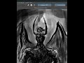 Night Gaunt Speedpaint  Lovecraft AI Song part 6 of 8