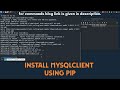 how to install mysqlclient python library in linux?