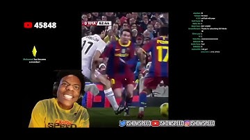 ISHOWSPEED REACTS TO MESSI VS RONALDO 5 0 EL CLASICO