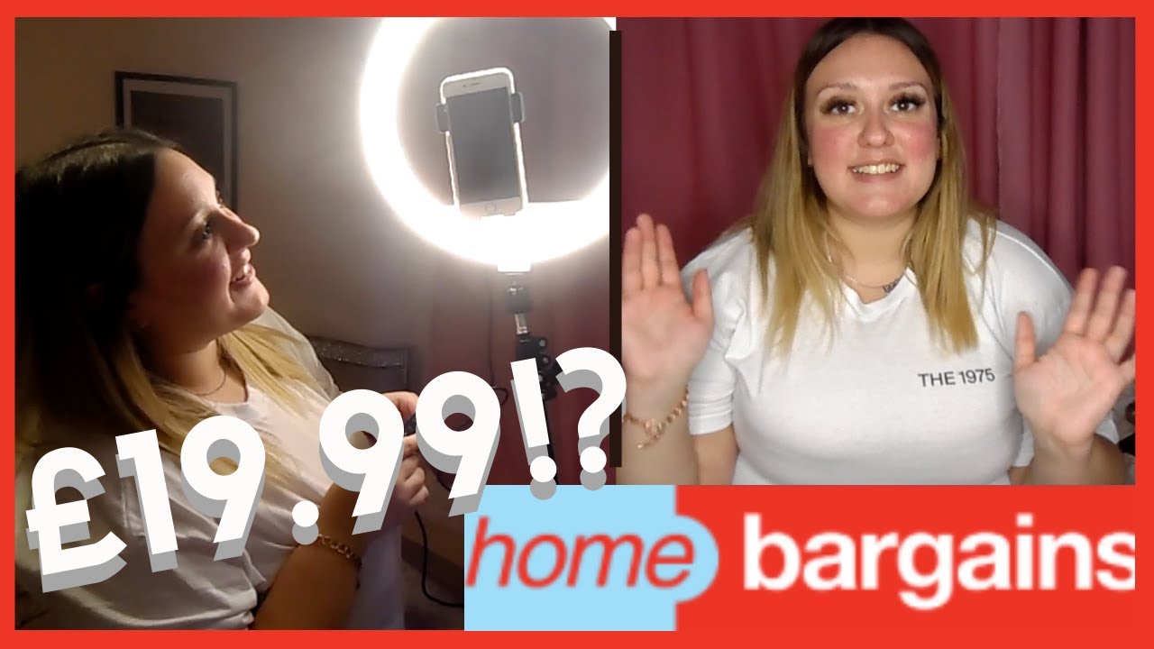 HOME BARGAINS EQUATECH 13" RING LIGHT UNBOXING & HONEST REVIEW NOT