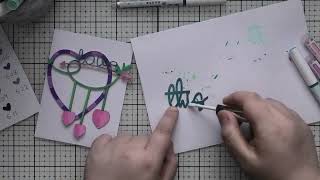 Experimenting with Chipboard and Paint Pens!
