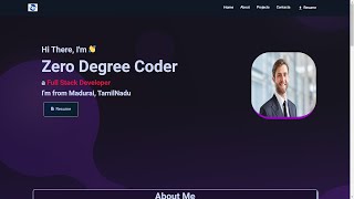 Responsive Portfolio website in react | Responsive Portfolio Website Using React JS with source code