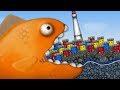 Overfed Goldfish DEVOURS Countries - Tasty Blue