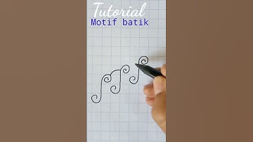 Thumbnail of Tutorial menggambar motif batik parang #andiartistik