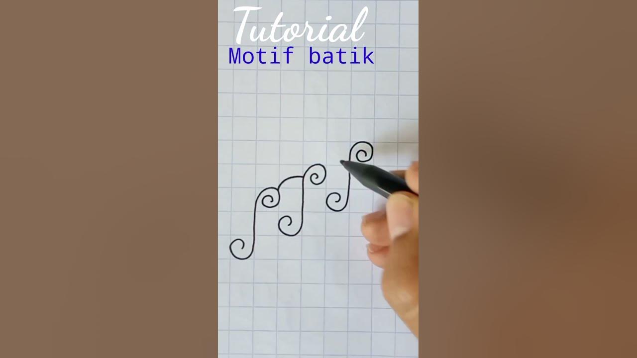 Tutorial menggambar motif batik parang #andiartistik