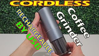 CORDLESS Coffee Grinder Rechargeable From NEXT-SHINE