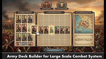 Army Deck Builder for Large Scale Combat System Unity3D