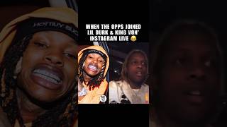 WHEN THE OPPS JOINED #LIKDURK AND #KINGVON INSTAGRAM LIVE ‼️😳